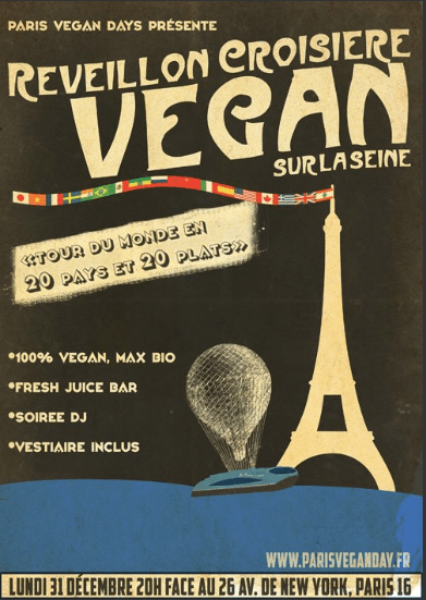 Vegan New Year’s Eve Cruise on the&nbsp;Seine!